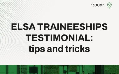 ELSA TRAINEESHIPS TESTIMONIAL: tips and tricks